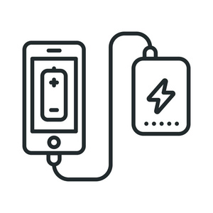 平行的手與電池 連接世界的無形紐帶